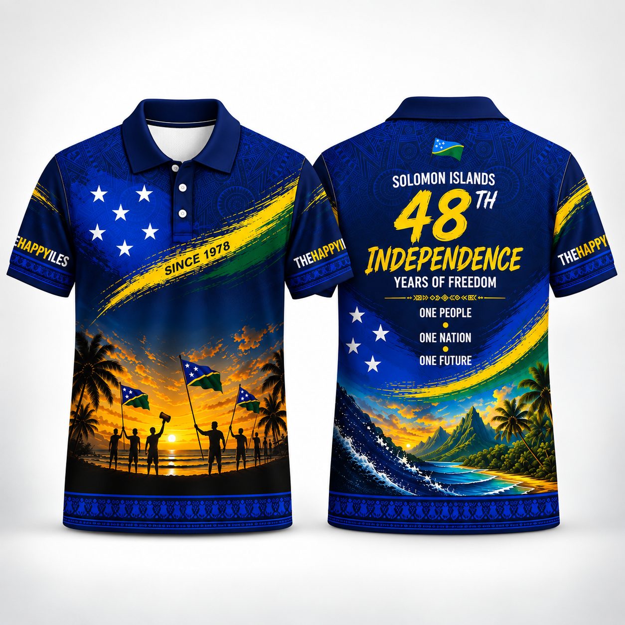Solomon Islands Independence Day Polo Shirt
